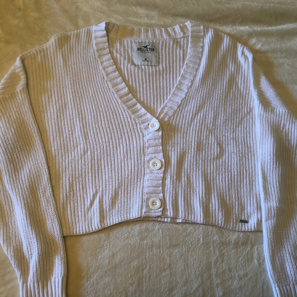 Cropped Knit Cardigan